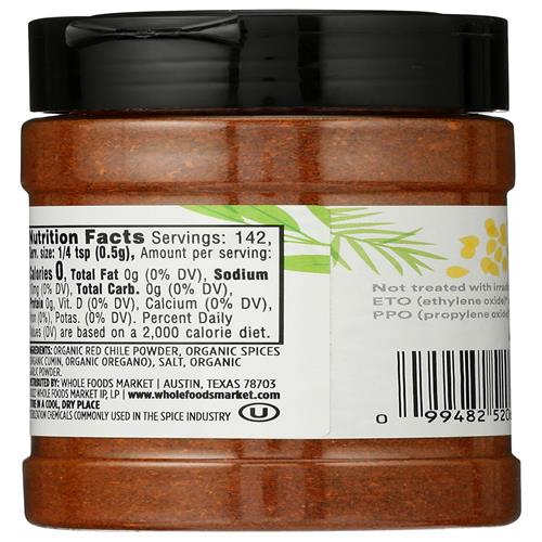 Whole Foods Market, Assaisonnement Mélange de Poudre de Piment, 2,52 onces