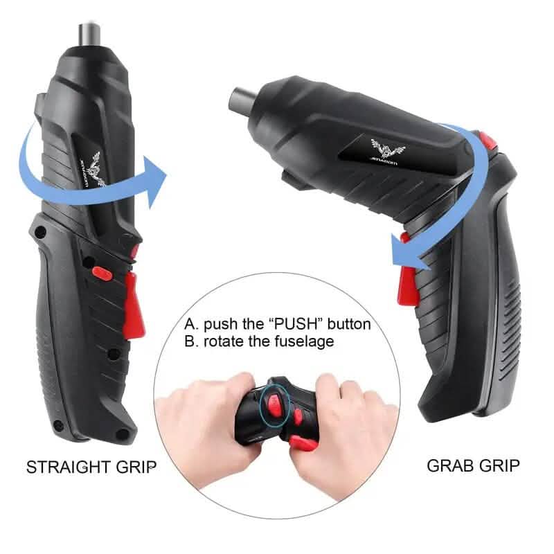 Ensemble de 47 pièces : mini perceuse électrique domestique 3,6 V
