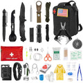 Kit de survie d'urgence 47 pièces - Outil et équipement EDC avec pochette
