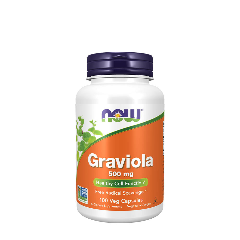 Now Foods Graviola 500 mg 100 gélules végétales - 4703 - Lot de 2