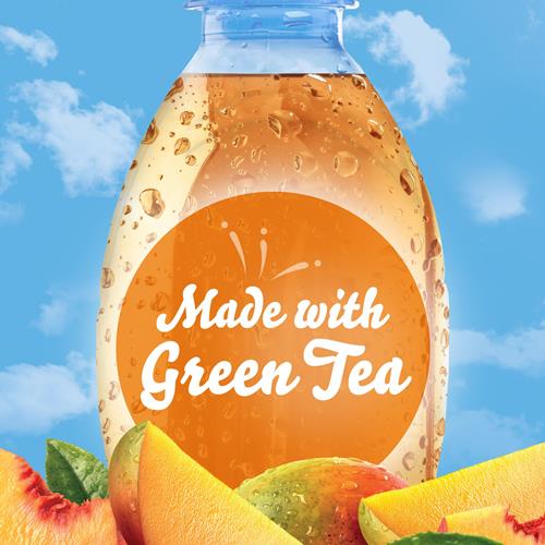 Crystal Light Thé vert pêche mangue arôme naturel, Mélange pour boisson en poudre, 10 sachets individuels