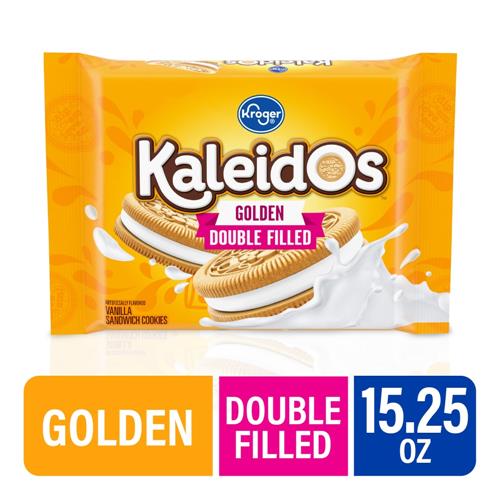 Biscuits sandwich à la vanille doublement fourrés Kroger Kaleidos Golden 432 g