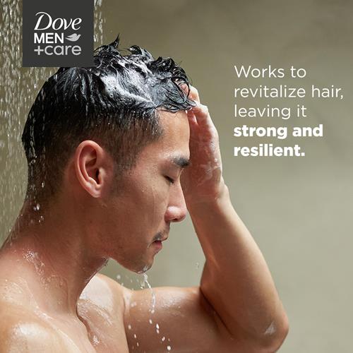 Dove Men+Care Homme Shampooing et revitalisant 2 en 1 Citron vert et cèdre pour des cheveux d’apparence saine Nettoyants d'origine naturelle à base de plantes 603 ml