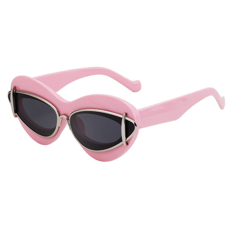 Lunettes de soleil œil-de-chat Y2K pour femme, petite monture — Lunettes de conduite tendance