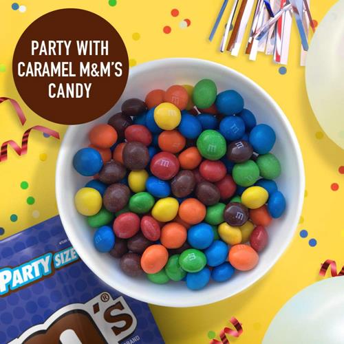 M&M's Caramel Chocolat au Lait, Lot de Bonbons en Vrac, Taille Fête, Sachet de 963 g