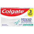 Dentifrice Blancheur Bicarbonate de Soude et Peroxyde Colgate, Menthe Glaciale - 170 g (Lot de 3)
