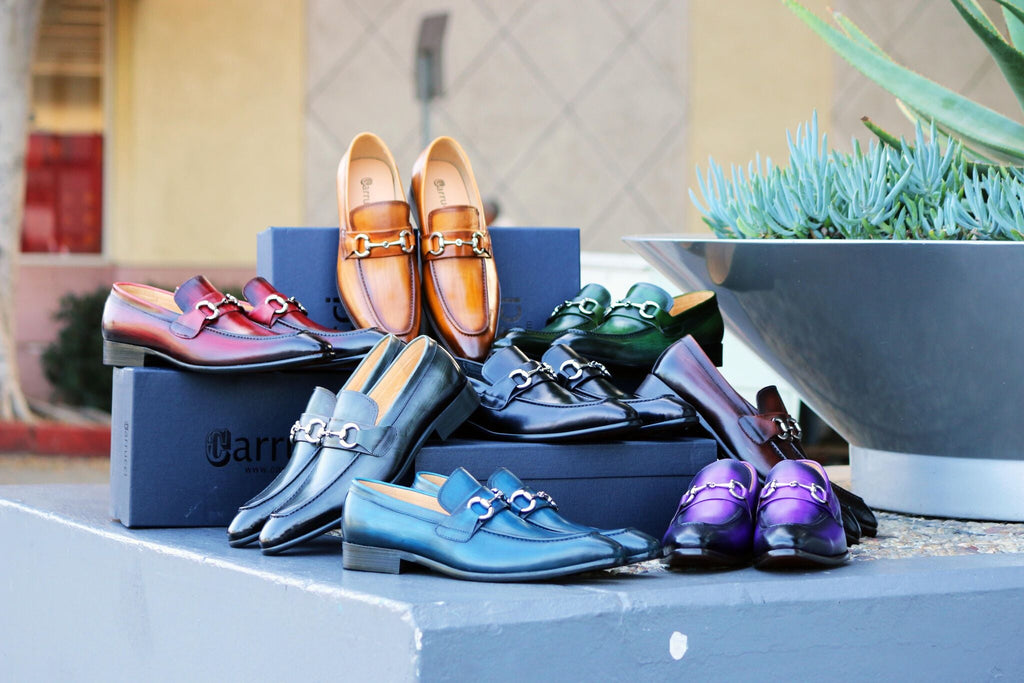 Carrucci Calfskin Loafer - Blue