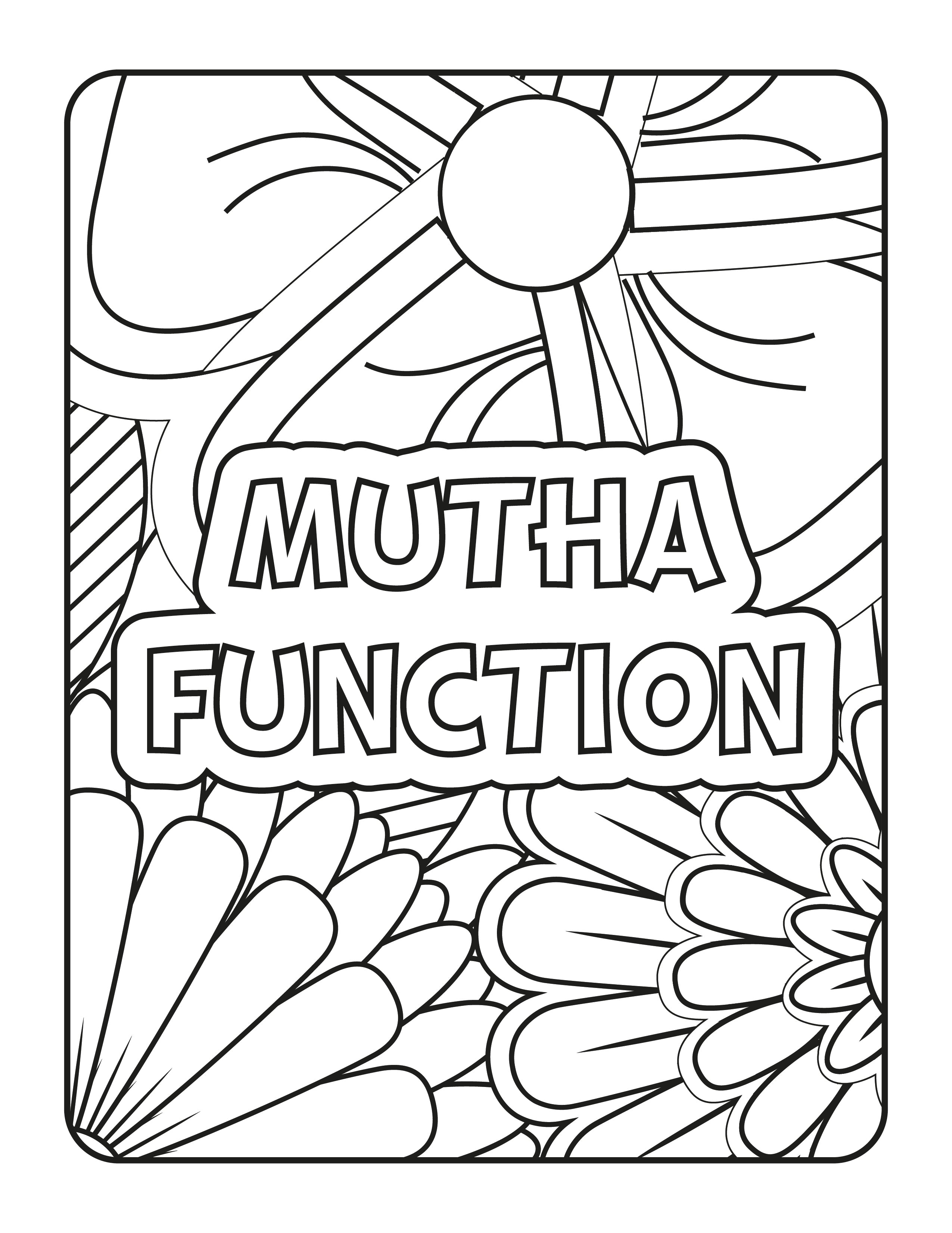Snarky Adult Coloring Book - 88 Sweary Stress Relief Pages | Instant Download PDF