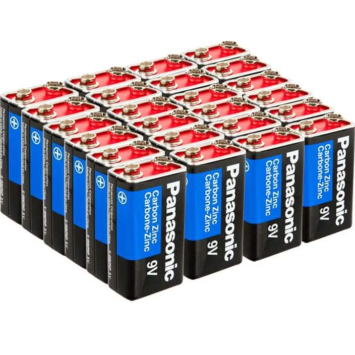 Lot de 48 piles 9V Panasonic Super Heavy Duty
