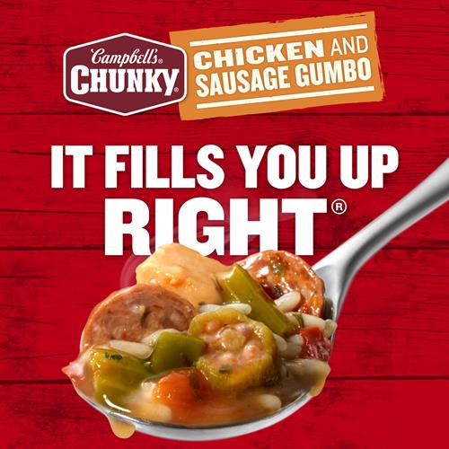 Soupe épaisse Campbell's, Gombo au poulet et à la saucisse, Boîte de 533 g