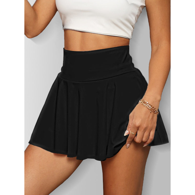 Jupe de tennis pour femme, jupe-short de golf athlétique taille haute avec poches