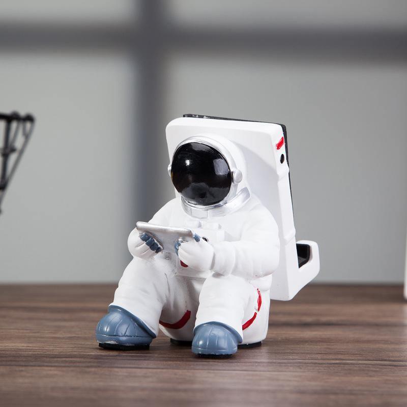 Support de téléphone astronaute créatif pour bureau, support de téléphone portable et tablette