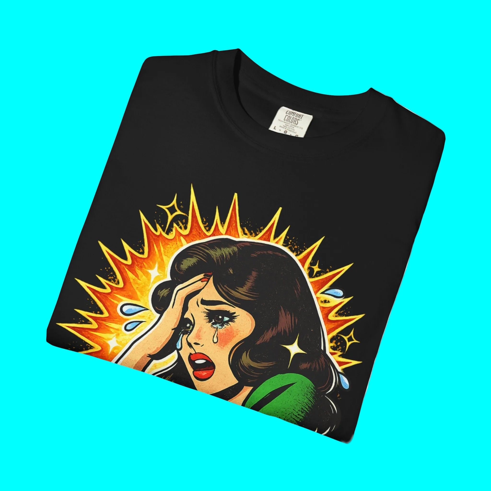 Telenovela Cries in Spanish T-shirt | Dramatic Novela Latina Style | Dia de la Madre | Heavyweight Cotton