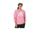 Sweat-shirt polaire Adidas Essentials grande logo pour homme - Rose bonheur
