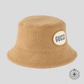 Chapeau bob Gucci à écusson beige