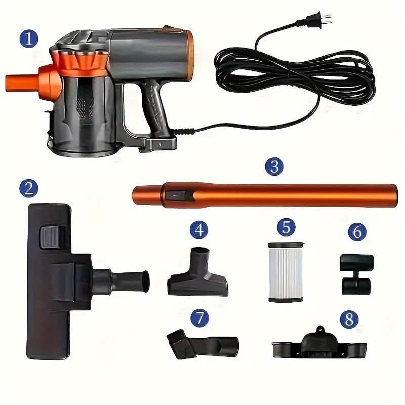 Aspirateur balai filaire 4-en-1 600W 18KPa léger à main