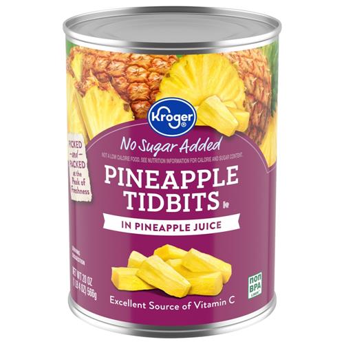 Kroger Ananas en morceaux dans du jus d'ananas 567 g