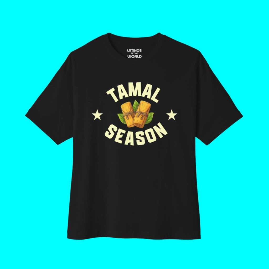 T-shirt humoristique « Tamal Season » style sport universitaire | T-shirts latinos viraux amusants | 3 couleurs