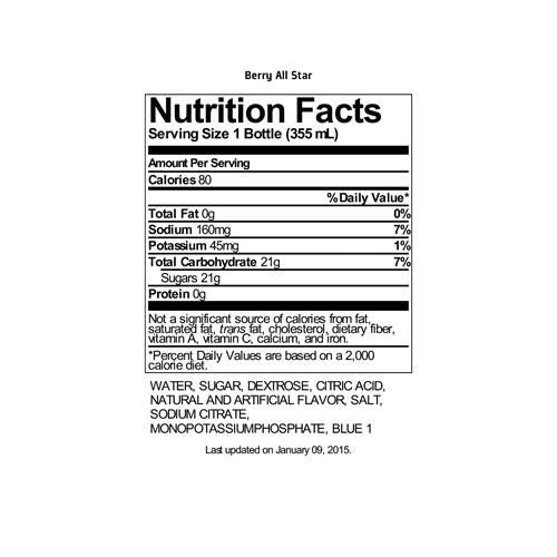 Boisson désaltérante Gatorade aux fruits des bois, bouteilles de 355 ml, paquet de 6