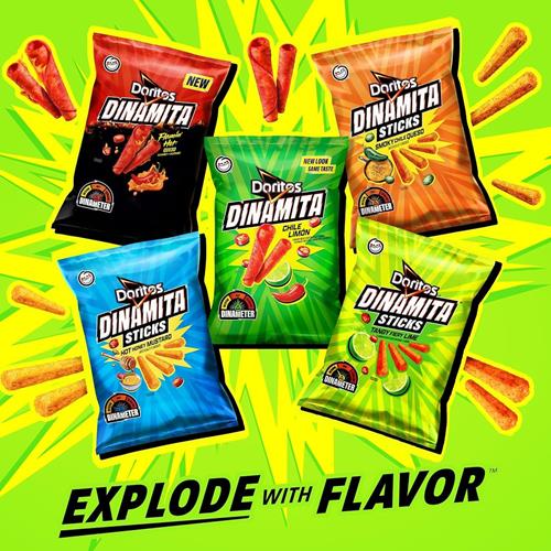 Doritos Dinamita Rolled Tortilla Chips, Xxtra Flamin Hot, 9.25 Oz Bag