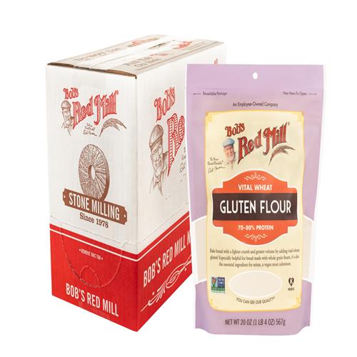 Farine de gluten de blé vital Bob's Red Mill, 20 oz (paquet de 1) - Végétalienne, compatible céto, casher