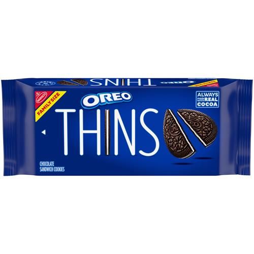 Oreo Thins Biscuits Sandwich au Chocolat, Format Familial, 334 g