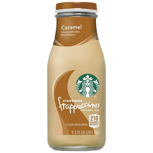 Boisson au café Starbucks Frappuccino, Caramel, 9,5 oz (paquet de 4)