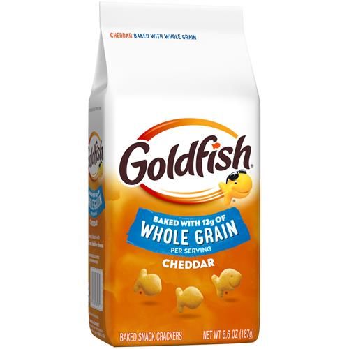 Biscuits salés au cheddar Goldfish de Pepperidge Farm, cuits au four avec des grains entiers, 187 g
