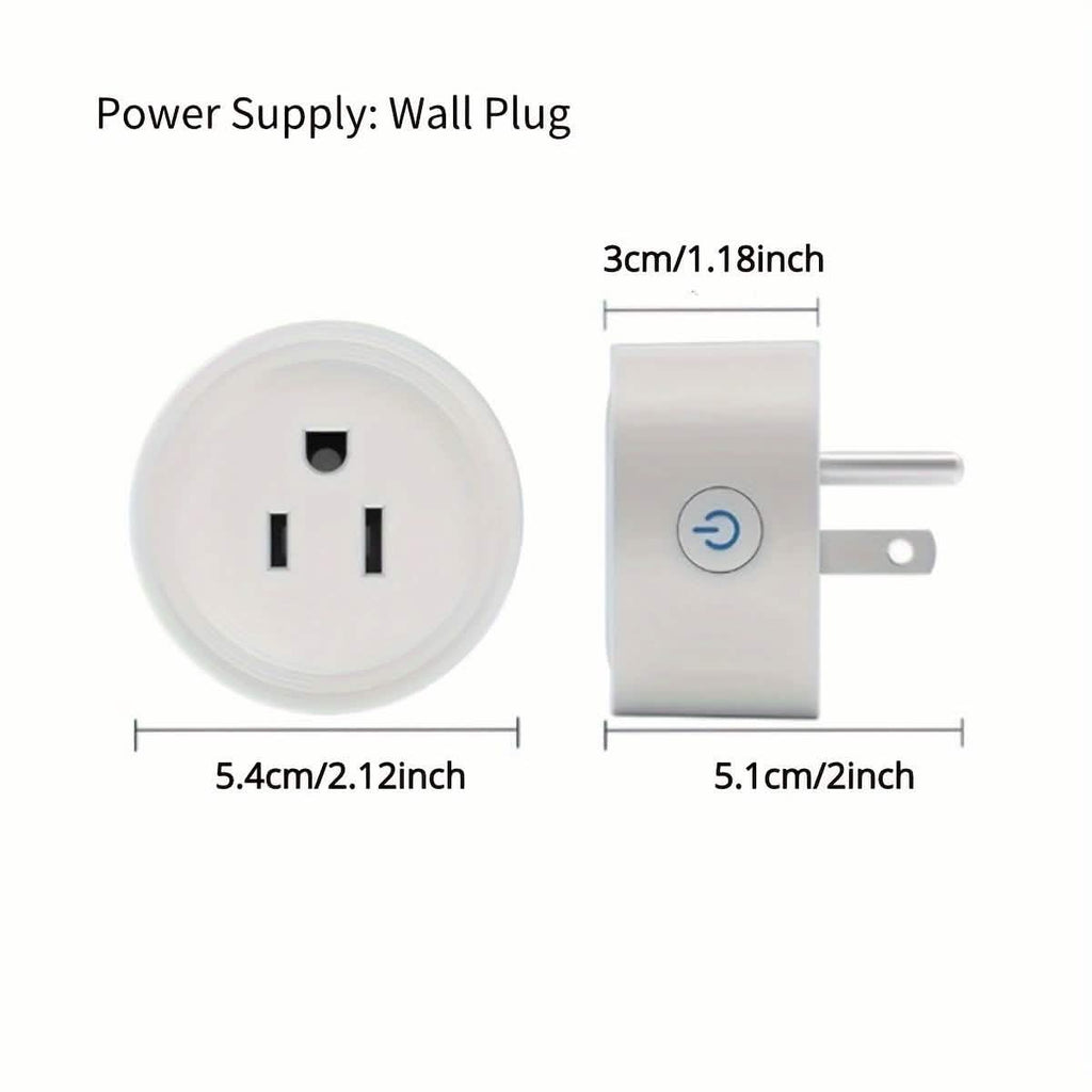 Prise Intelligente WiFi, Compatible Alexa & Google, Minuteur, Commande Vocale, Réseau 2,4 GHz Domotique