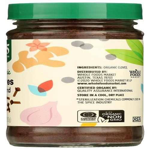 Whole Foods Market, Clous de girofle moulus biologiques, 1,87 oz