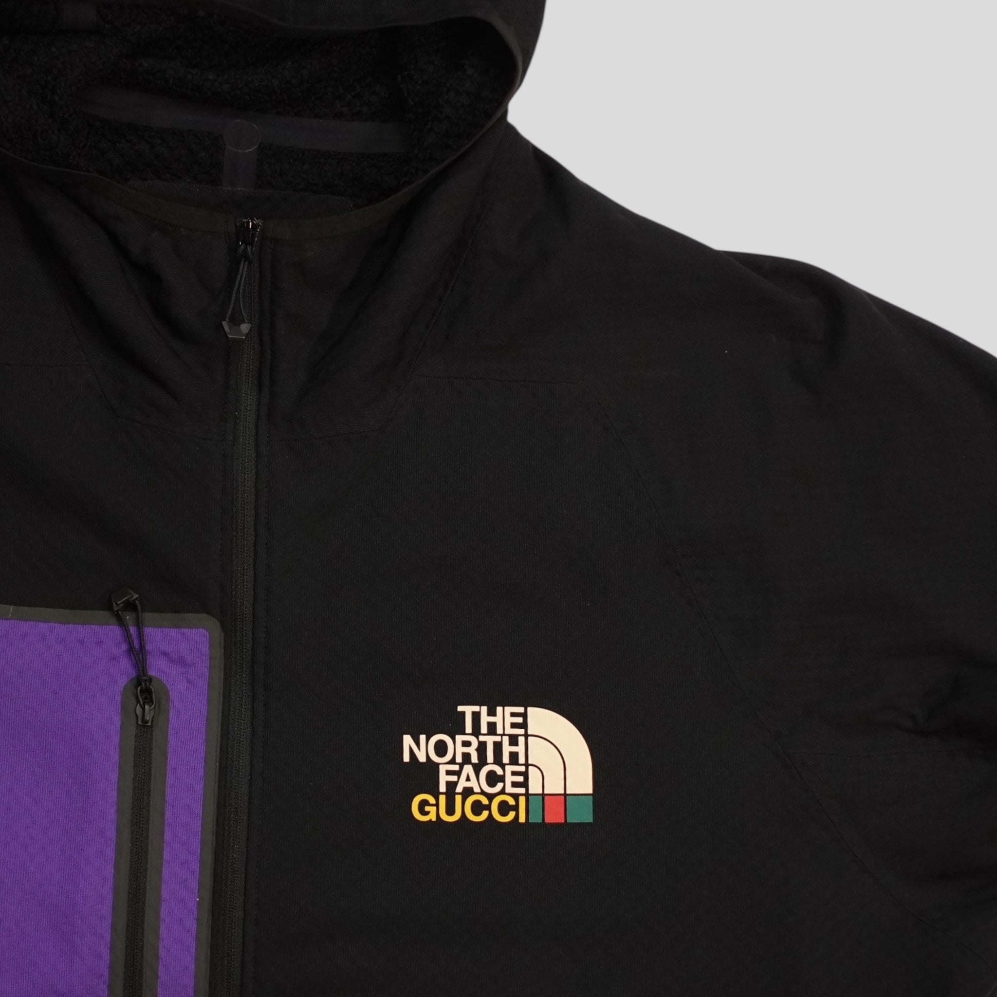 Polaire Gucci X The North Face Noire et Violette