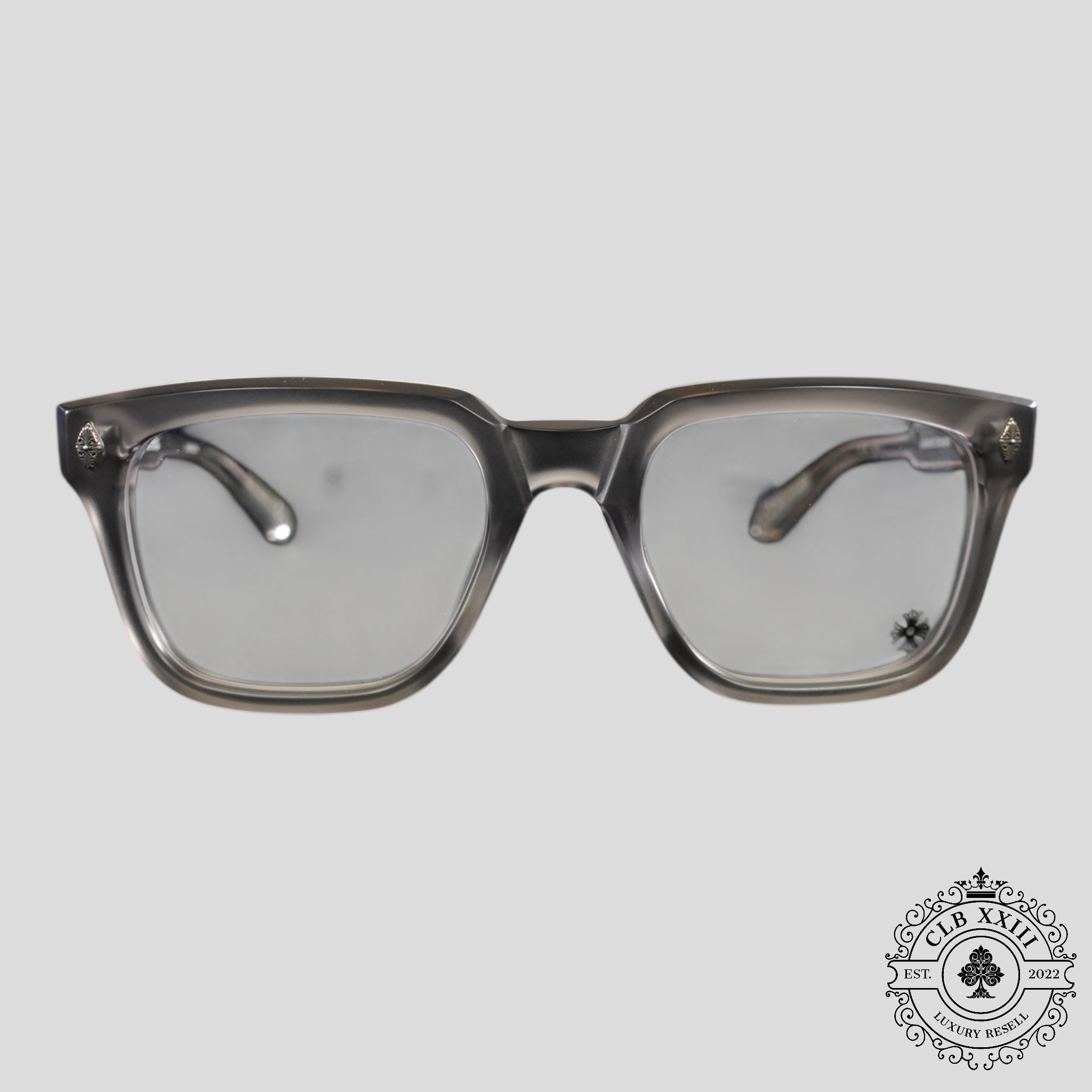 Lunettes ambidextres Chrome Hearts gris mat