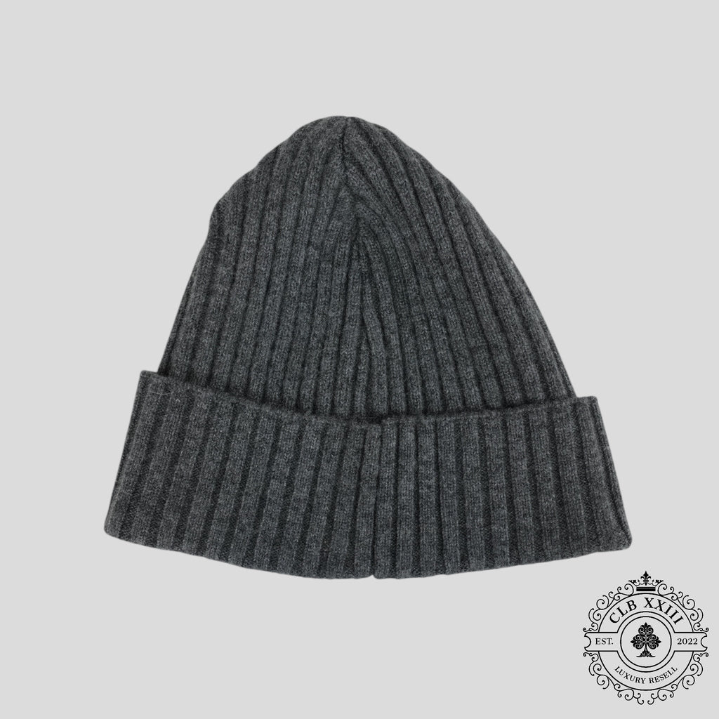 Bonnet en cachemire Chrome Hearts Plus Patch gris