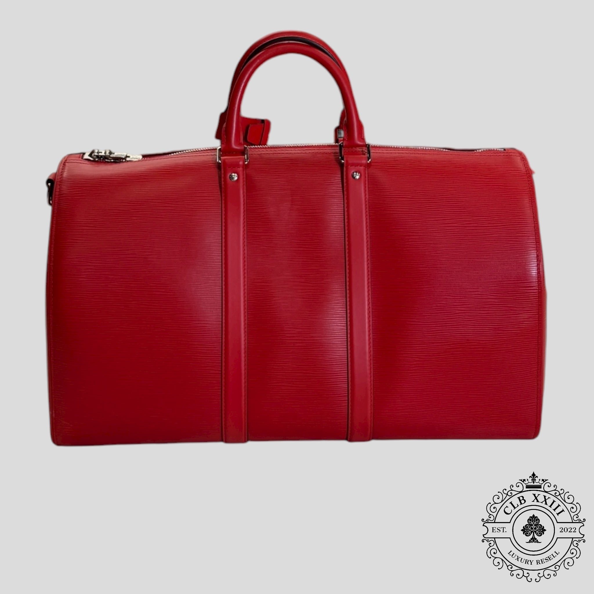 Louis Vuitton x Supreme Keepall Bandoulière EPI 45 en Rouge