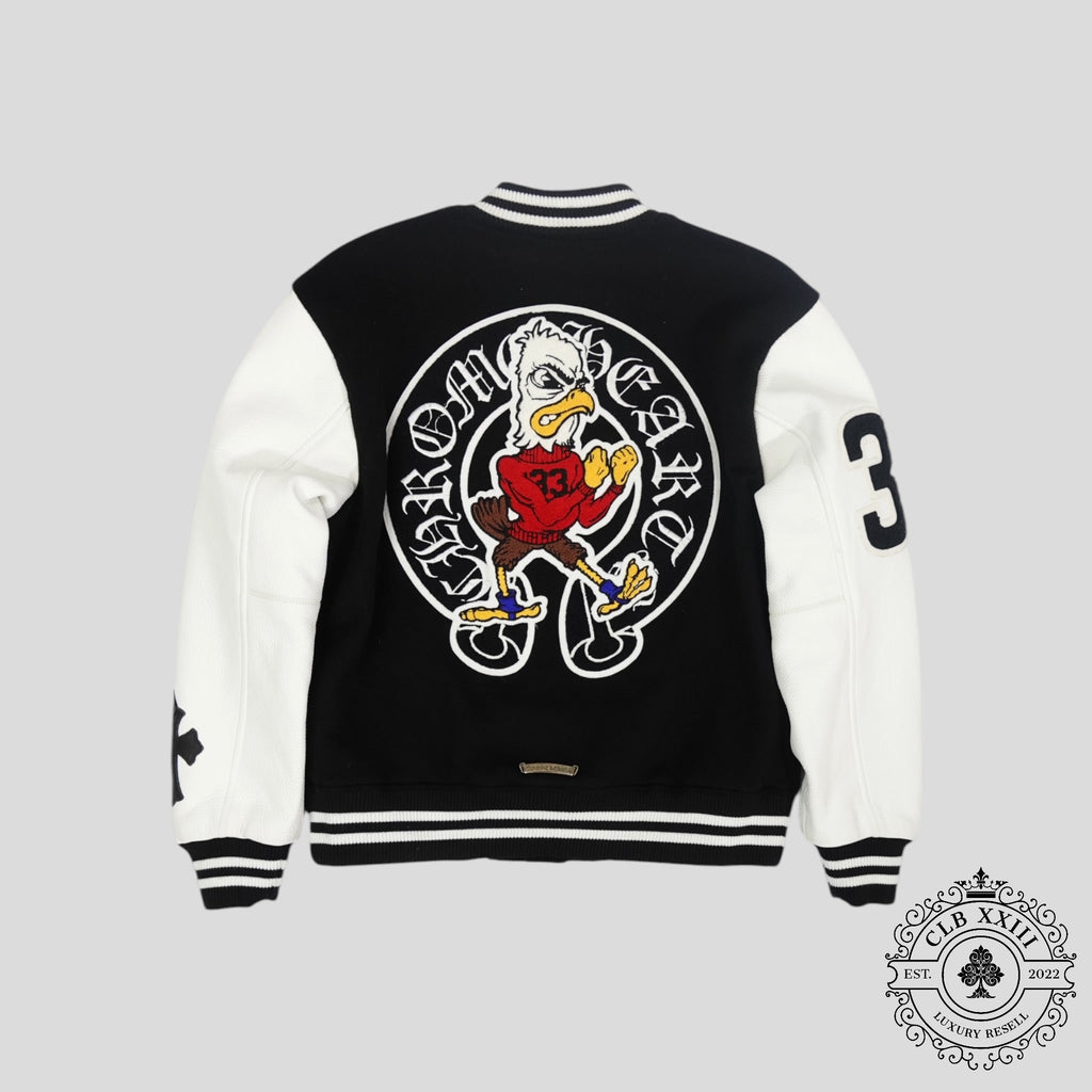 Blouson universitaire Chrome Hearts avec patch aigle