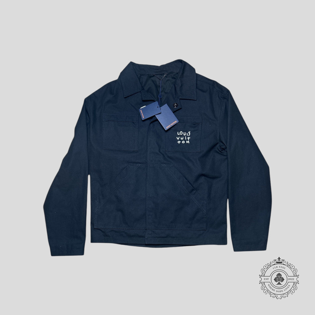 Veste surchemise technique LV Stitch Spread Louis Vuitton en noir