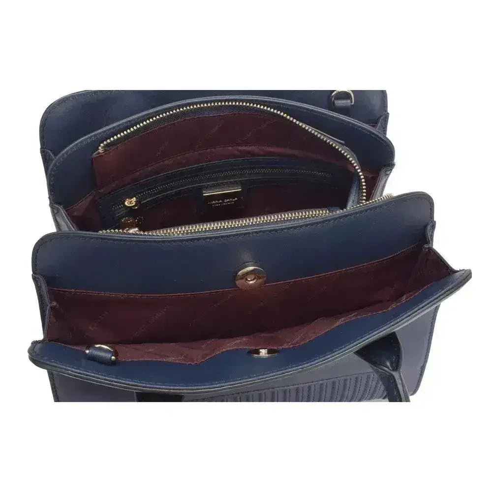 Sac à main de luxe en cuir lisse pour femme Maria Carla