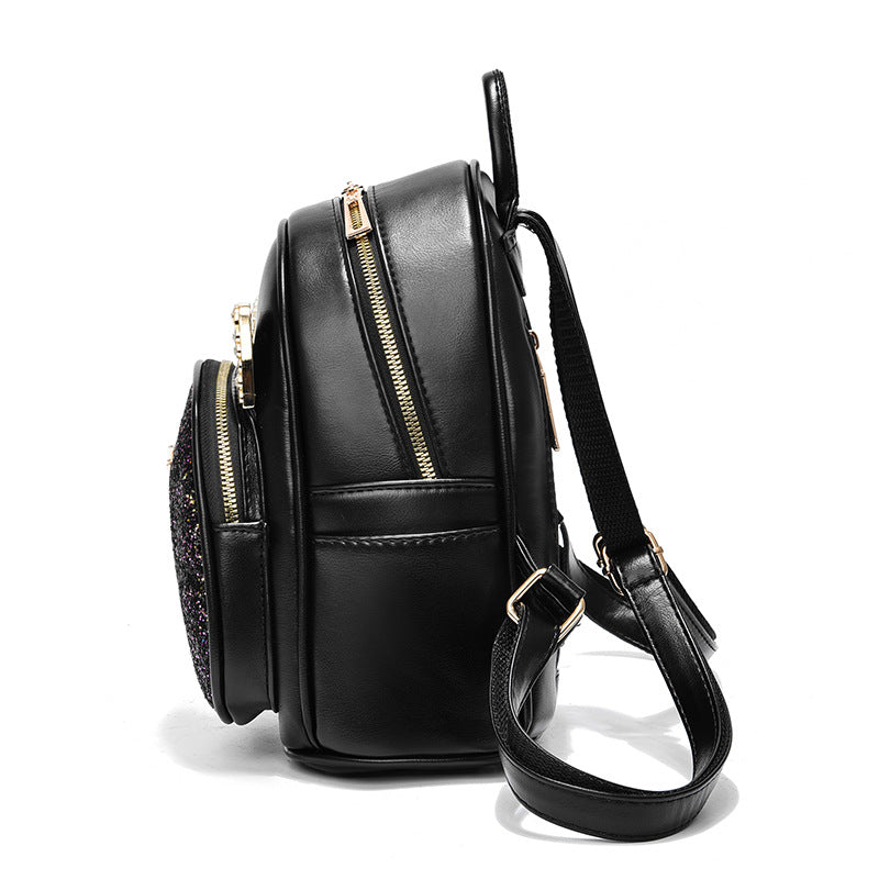 Grand Sac à Dos Tendance Grande Capacité Passe-Partout Nouveau Sac à Dos d'Affaires en Cuir PU pour Dames et Filles Sacs Scolaires pour Étudiantes Adolescentes de Créateur de Mode