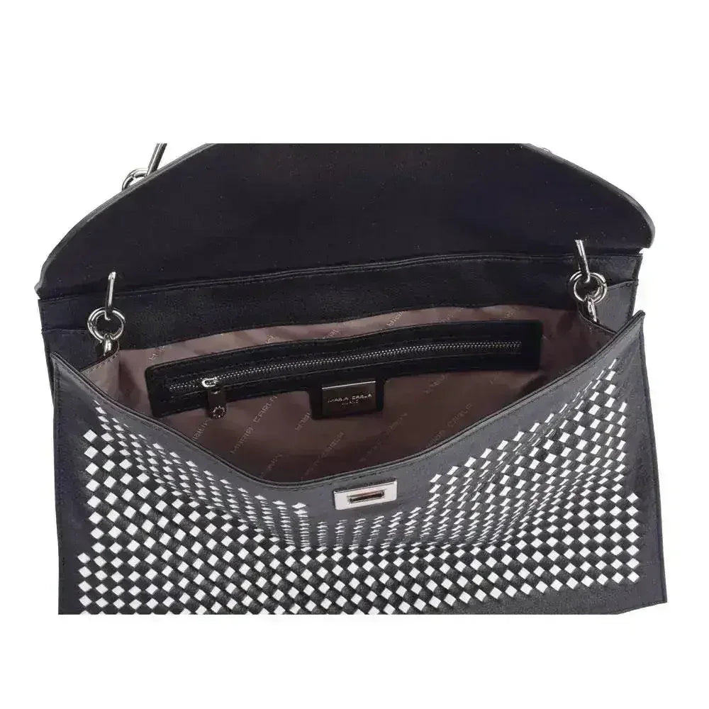 Sac à main en cuir de luxe pour femme Maria Carla, sac en cuir lisse