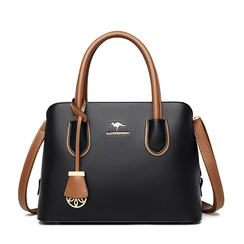 Sac à main de luxe en cuir à grande capacité pour femmes, sacs à bandoulière de créateur charmants pour femmes et jeunes filles