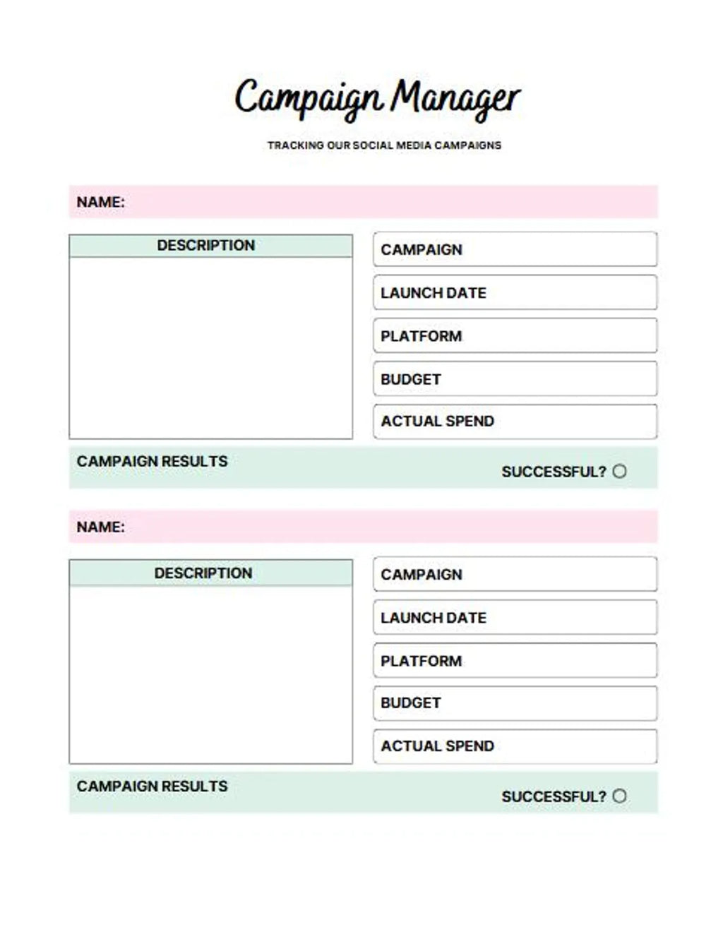 Shopify Store Planner | 60 Pages Printable & Editable