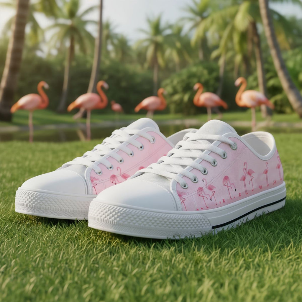 Chaussures basses flamant rose