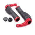Embouts de Guidon de Vélo en Alliage d'Aluminium avec Blocage, Poignées de VTT en Caoutchouc Antidérapantes, Nouvelle Génération de Poignées de Vélo avec Inserts en Gel Souple, Résistance aux Chocs et Conception Ergonomique Confortable