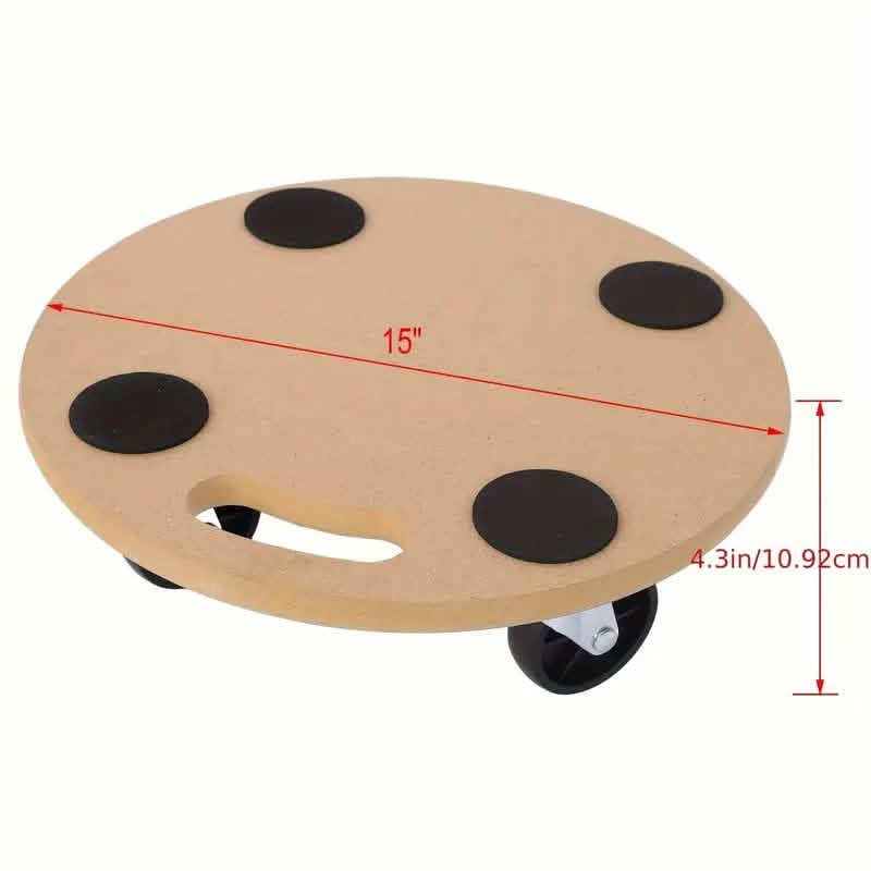 Lot de 2 : Chariot de déménagement robuste en bois