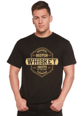 T-shirt graphique à manches courtes en viscose de bambou et coton bio pour homme Whiskey