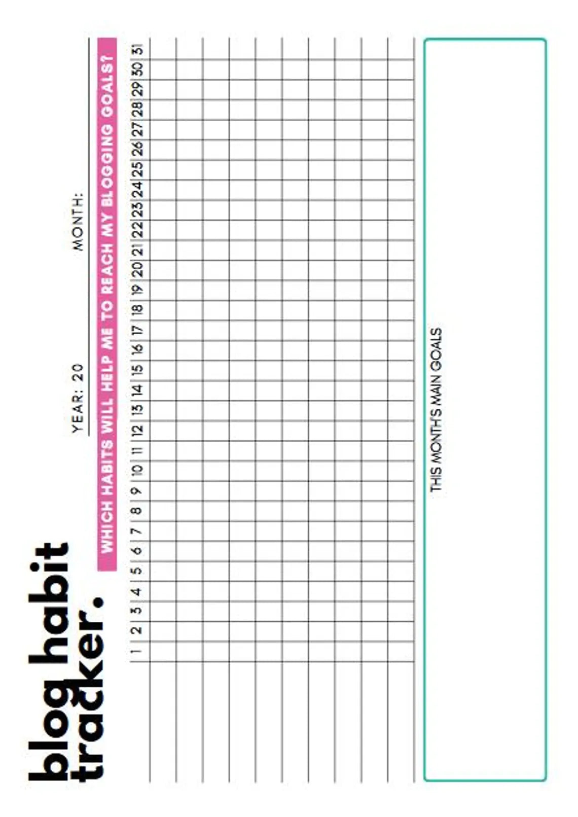 Modèle Canva de planificateur de billets de blog 2025 | 35 pages