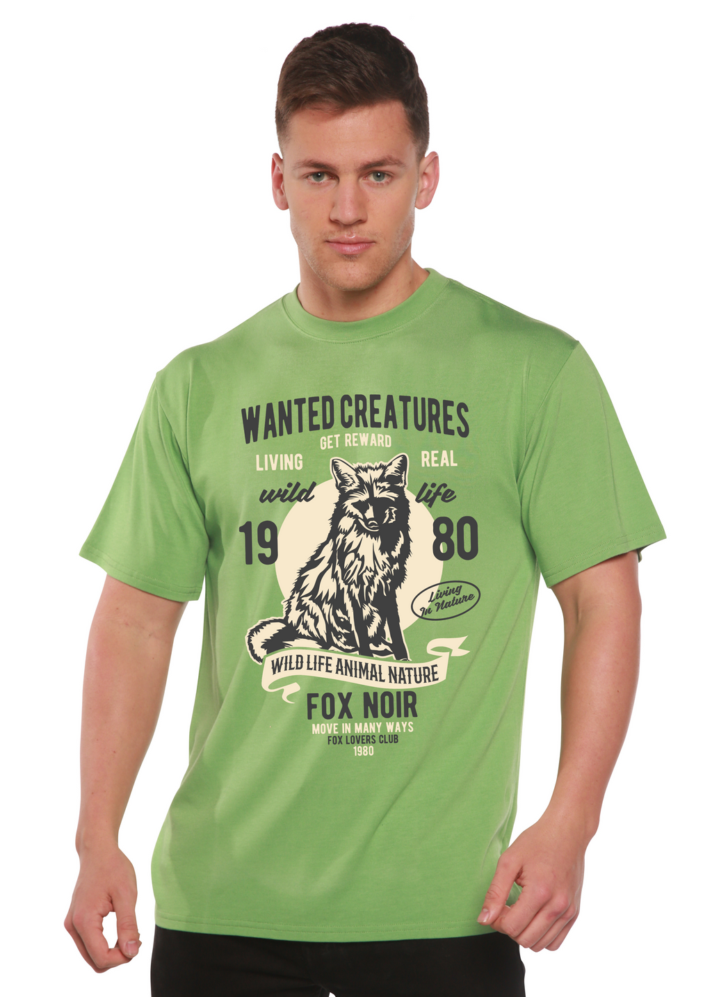 Wanted Creature Spun Bamboo® T-shirt graphique à manches courtes en viscose de bambou/coton biologique pour homme