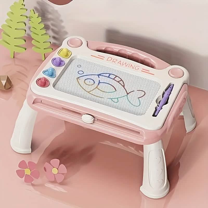 Tablette de dessin magnétique 3-en-1, dessinez, écrivez, effacez et recommencez