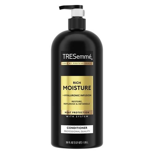 Revitalisant hydratant Rich Moisture Tresemmé avec pompe pour cheveux secs formulé avec la technologie Pro Style 39 fl oz