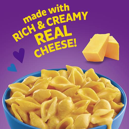 Macaroni au Fromage Deluxe d'Annie's avec Pâtes Biologiques, Vrai Fromage Cheddar Classique et Coquilles, 320g